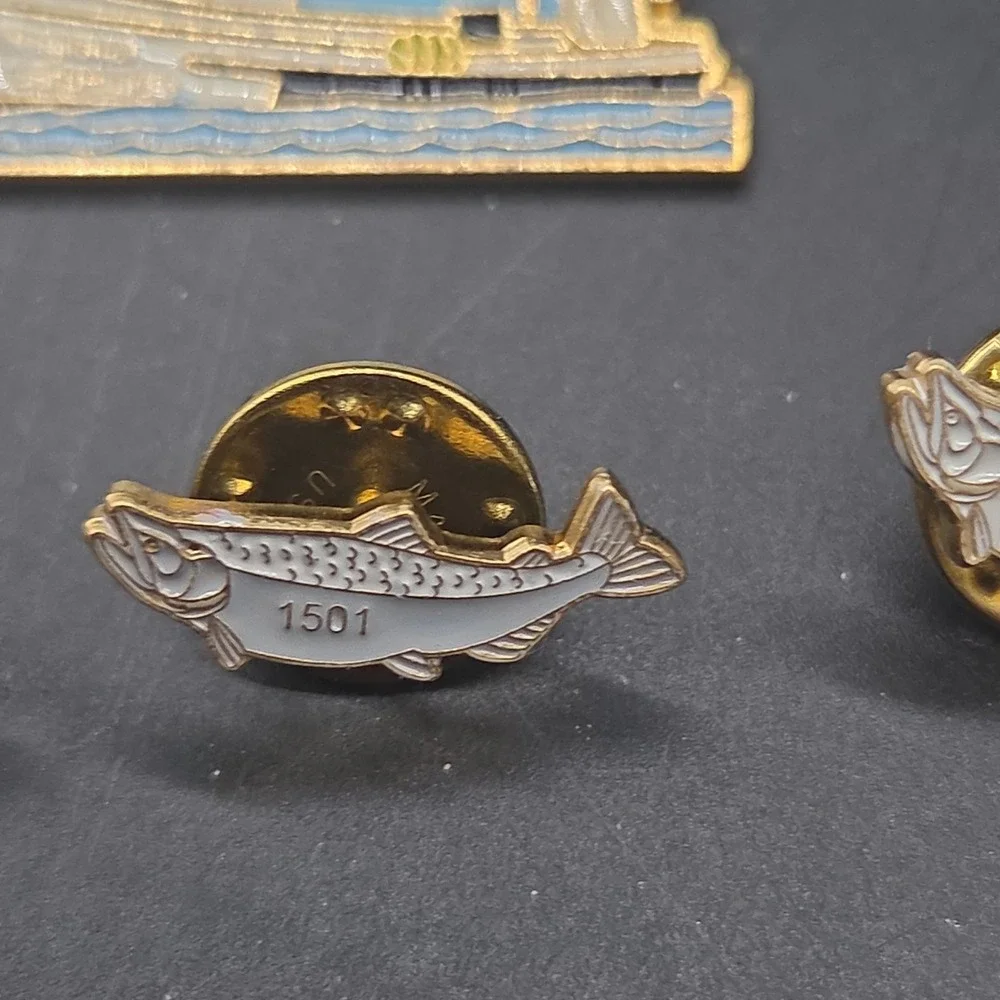 Alaska Regional Council Of Carpenters Union Fishing Pin Set